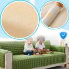 Housse antidérapante pour canapé en peluche douce