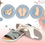 Sandales à bout ouvert avec semelles orthopédiques