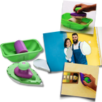 Set de rouleaux et éponge de peinture