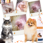 Nettoyant et désodorisant pour oreilles d'animaux