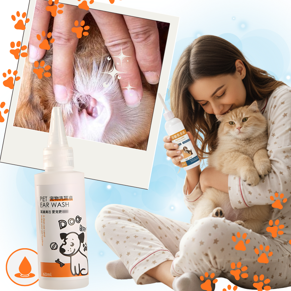 Nettoyant et désodorisant pour oreilles d'animaux