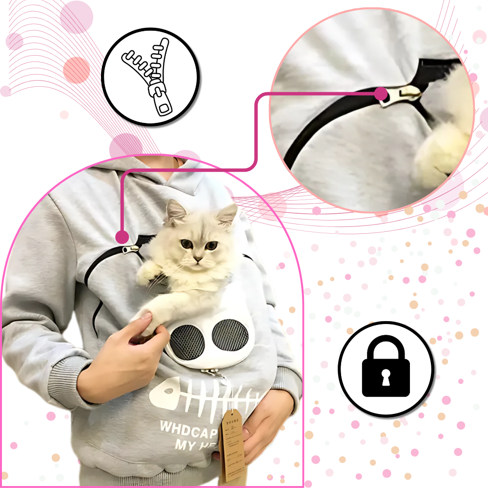 Sweat à capuche interactif pour animaux