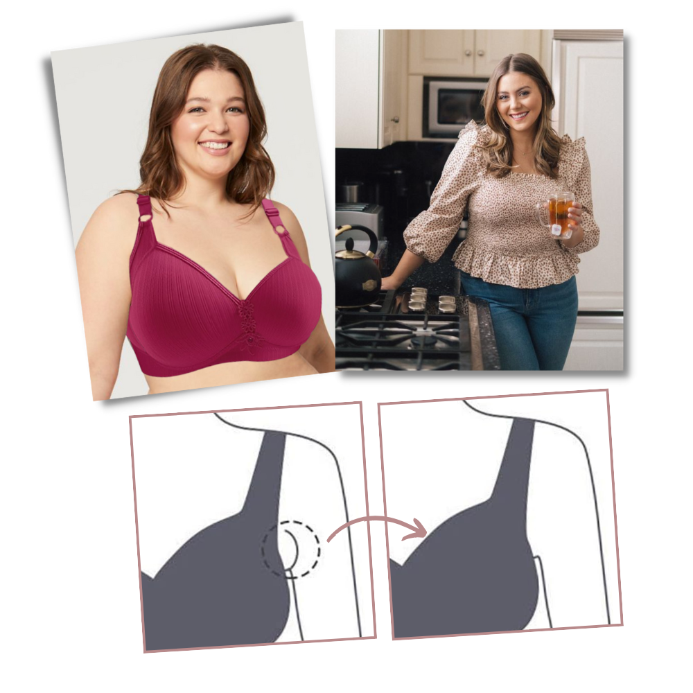 Soutien-gorge push-up sans fil grande taille