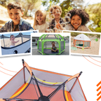 Parc pop-up pour enfants en maille