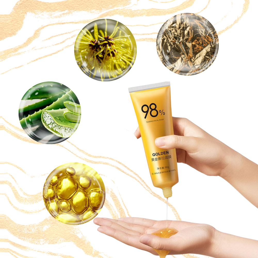 Masque doré peel-off pour le nettoyage des pores