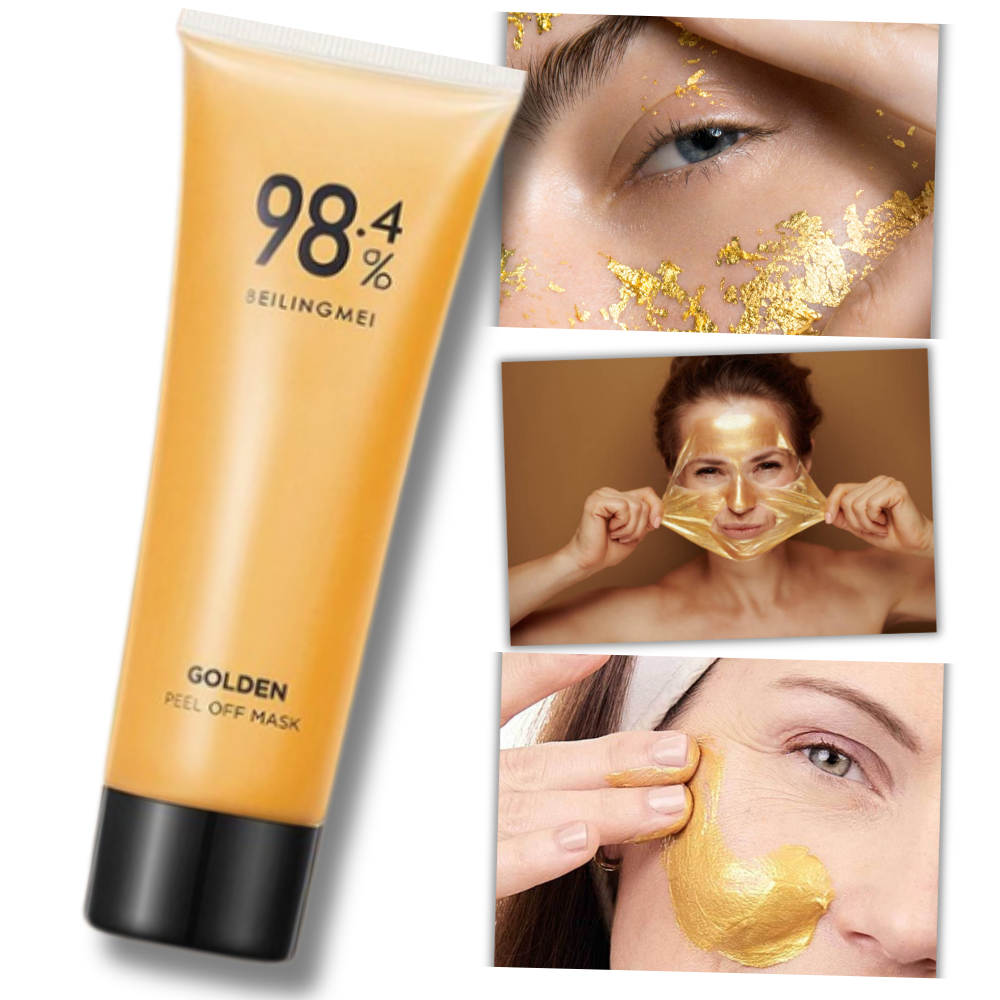Masque doré peel-off pour le nettoyage des pores