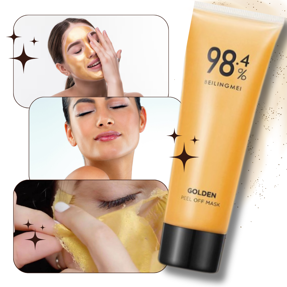 Masque doré peel-off pour le nettoyage des pores