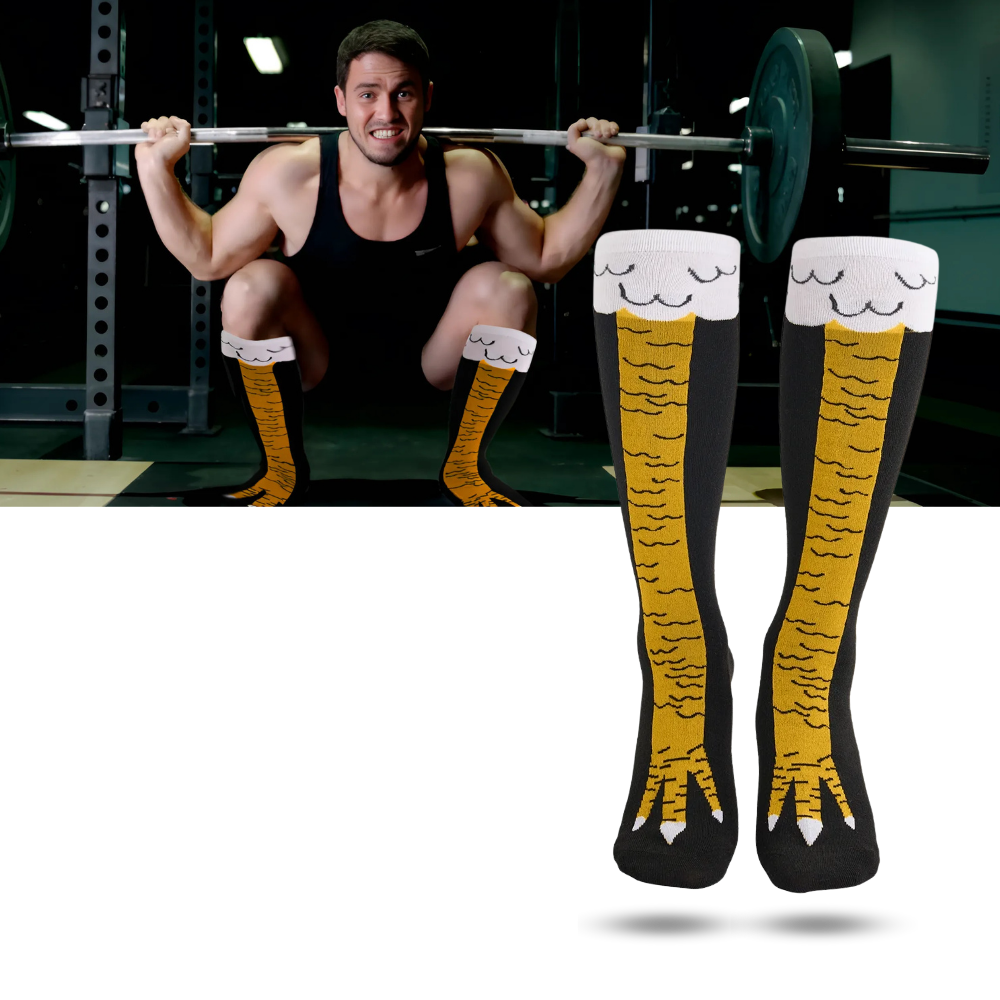 Chaussettes Motif Pattes de Poulet