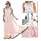 Robe en mousseline de dentelle Prairie Chic
