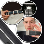 Ceinture automatique en cuir de vache