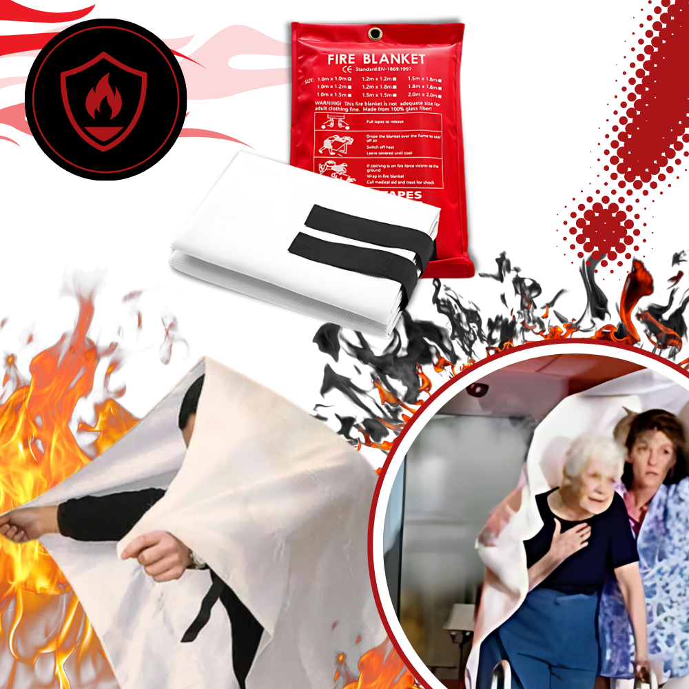 Couverture anti-feu pour extinction rapide du feu