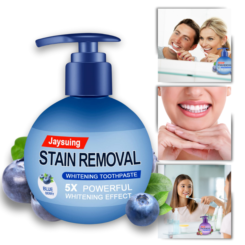 Dentifrice blanchisseur de dents et élimination rapide des taches