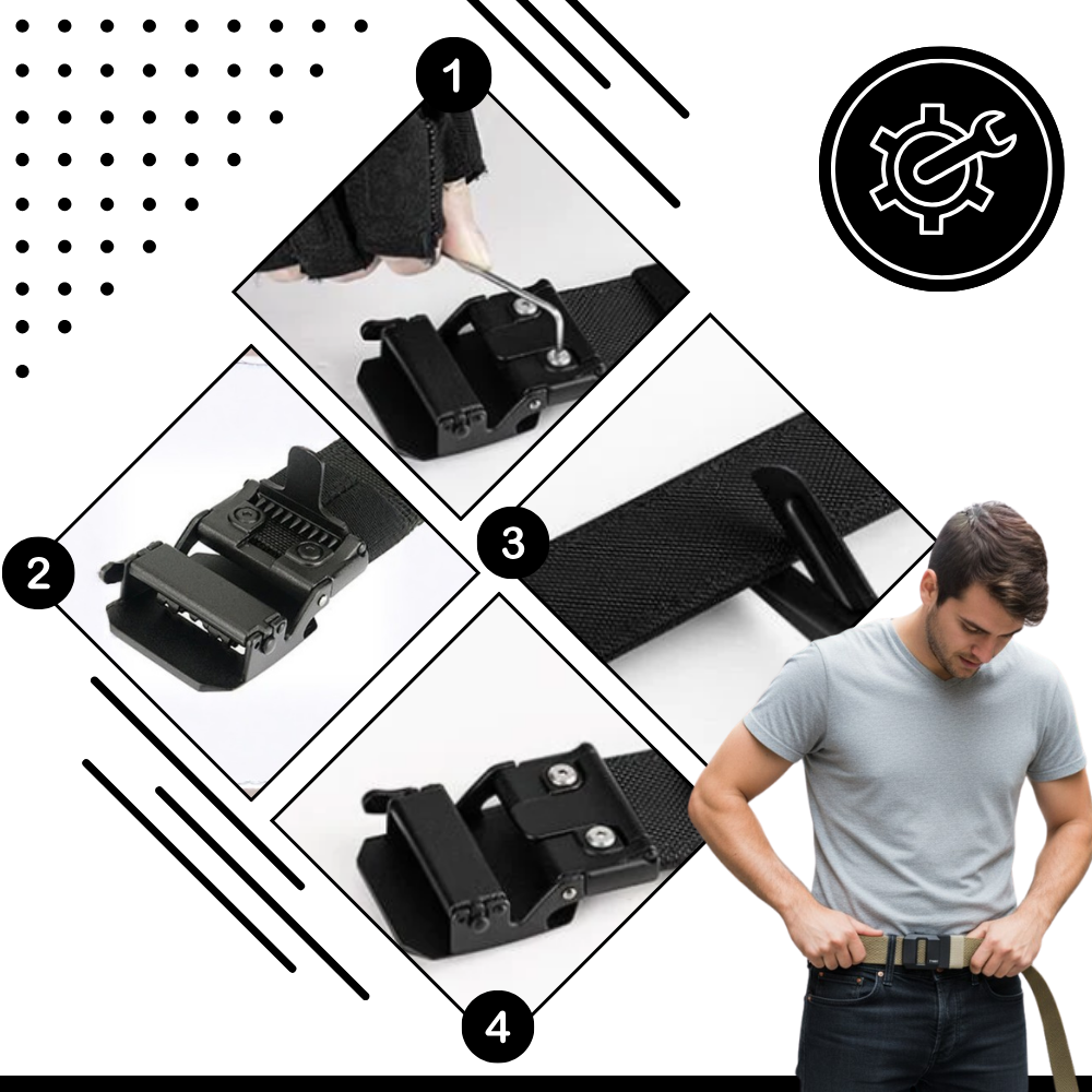 Ceinture en nylon à boucle automatique