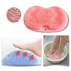 Brosse de douche relaxante pour le dos et les pieds