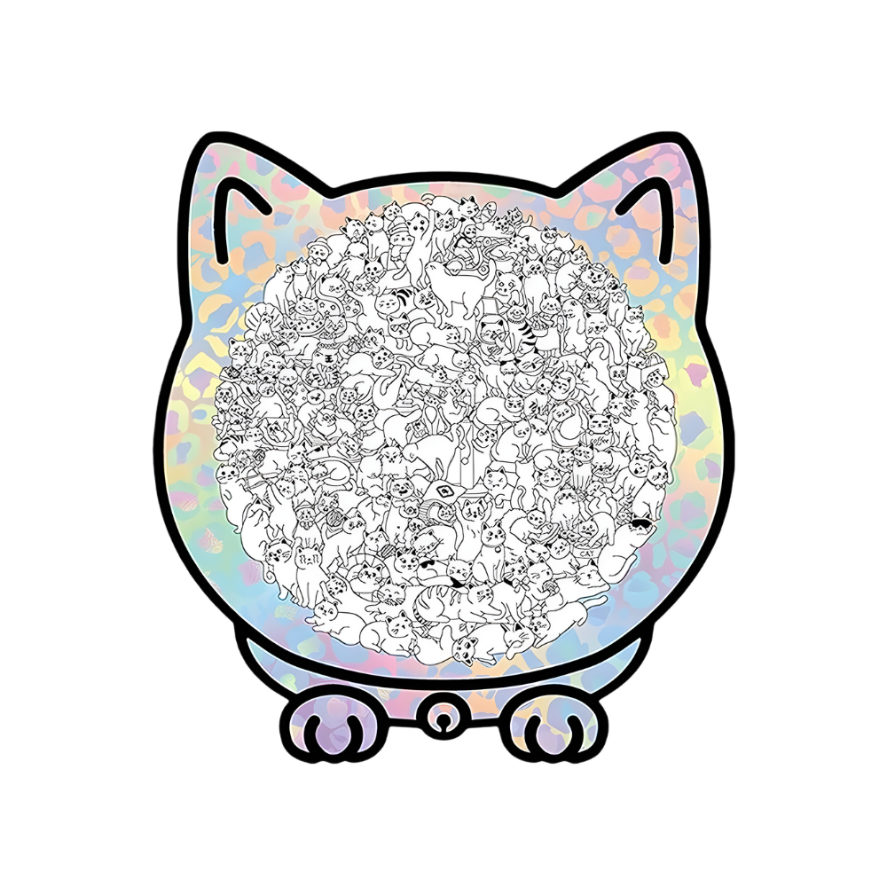 Puzzle en bois relaxant chat