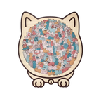 Puzzle en bois relaxant chat