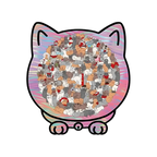 Puzzle en bois relaxant chat