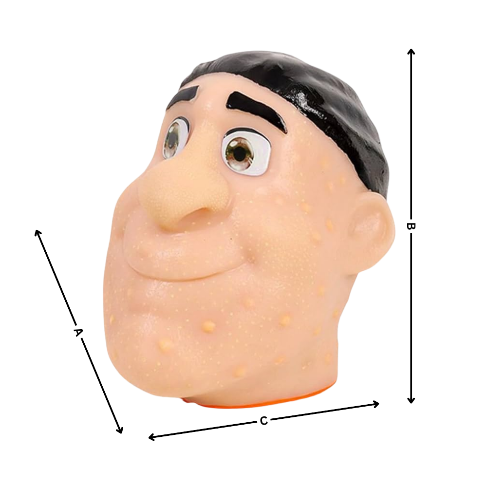 Jeu anti-stress visage en silicone pour percer les boutons