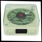 Lecteur vinyle avec effets visuels rétro