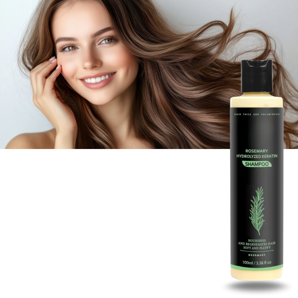 Shampooing et après-shampooing à la kératine et au romarin