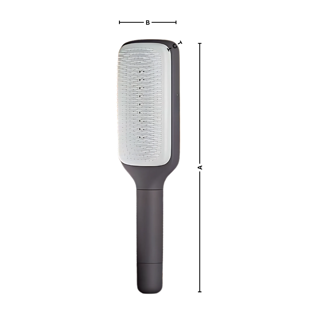 Brosse à cheveux autonettoyante pour le massage du cuir chevelu