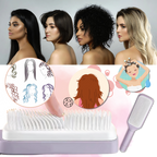 Brosse à cheveux autonettoyante pour le massage du cuir chevelu