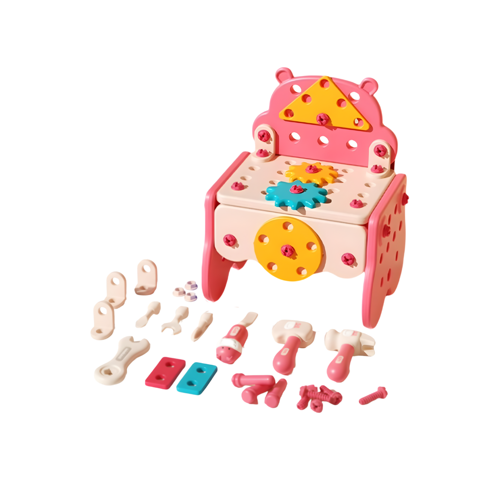 Jouet puzzle à vis avec boîte à outils bricolage