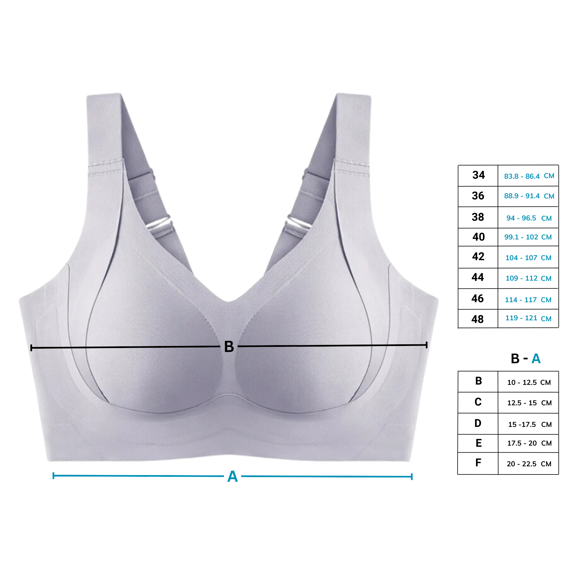 Soutien-gorge respirant sans couture