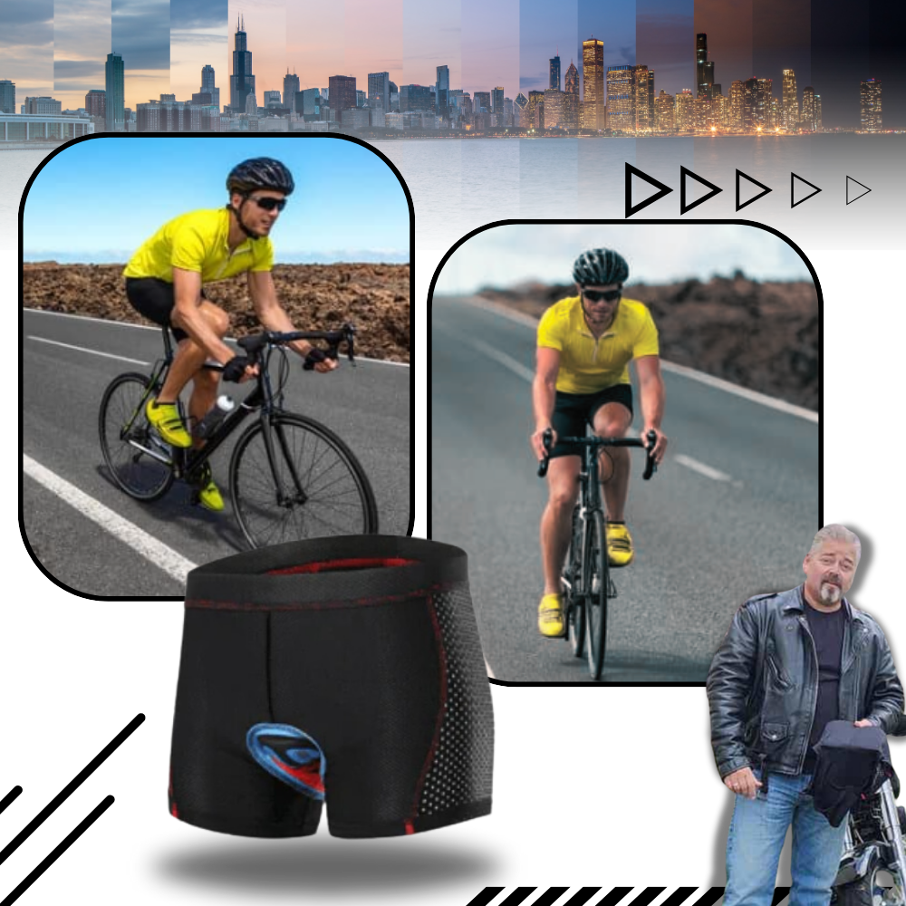 Short de vélo rembourré sans coutures