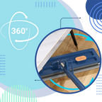 Balai plat à essorage automatique avec seau