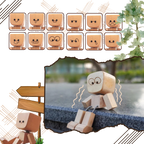 Figurine mobile d'homme en bois