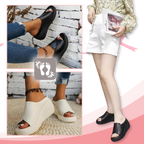Sandales à talons orthopédiques avec absorption des chocs