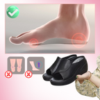 Sandales à talons orthopédiques avec absorption des chocs