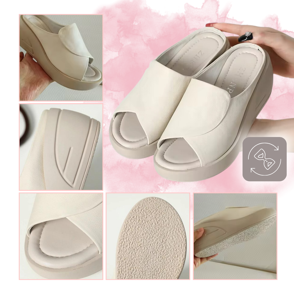 Sandales à talons orthopédiques avec absorption des chocs