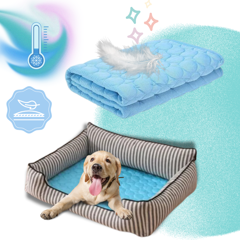 Tapis rafraîchissant en soie pour animaux de compagnie