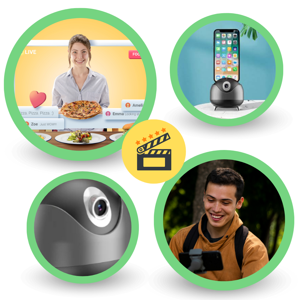 Rotule intelligente à suivi automatique sur 360°