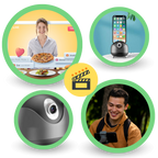 Rotule intelligente à suivi automatique sur 360°
