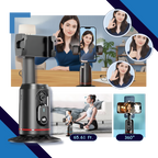 Support pour téléphone intelligent avec stabilisateur et suivi IA