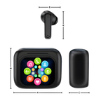 Écouteurs bluetooth à réduction de bruit avec écran tactile