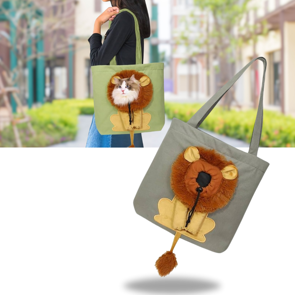 Sac pour chat Lion doux et respirant