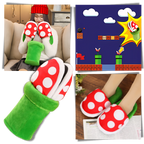 Pantoufles plante piranha de Mario en peluche