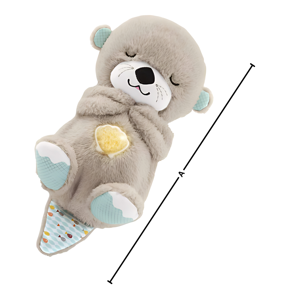 Peluche loutre apaisante sensation utérus