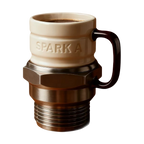 Tasse fantaisie en forme de bougie d'allumage
