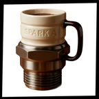 Tasse fantaisie en forme de bougie d'allumage