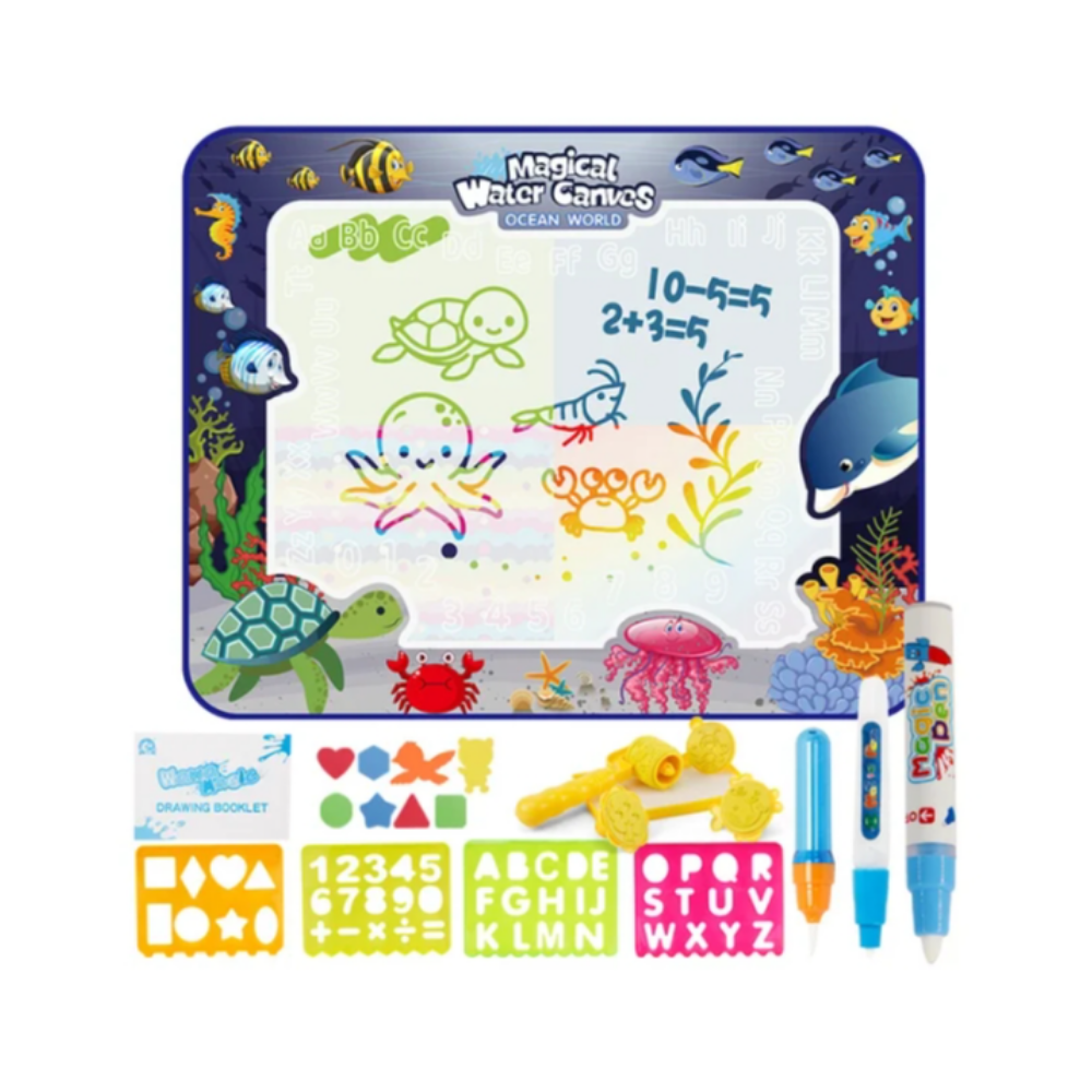 Tapis de gribouillage stimulant à l'eau