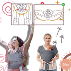 Porte-bébé ergonomique et respirant