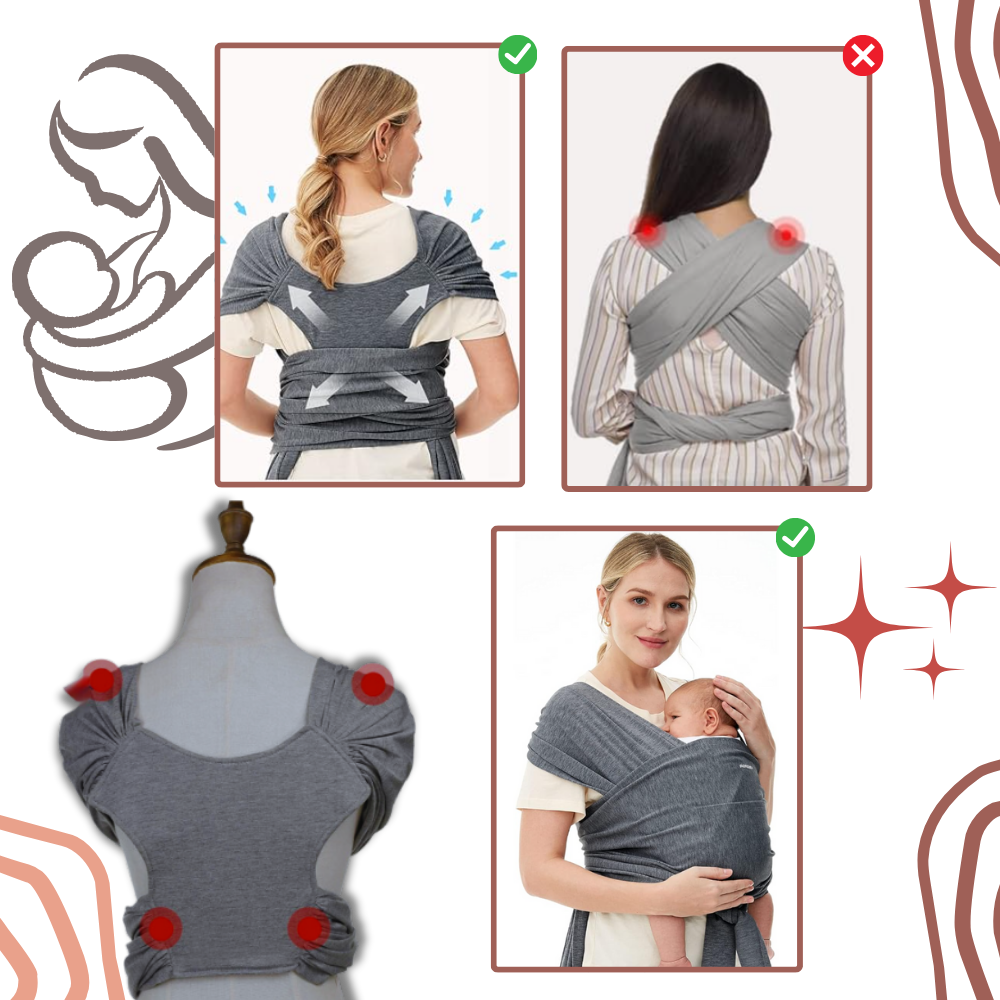 Porte-bébé ergonomique et respirant