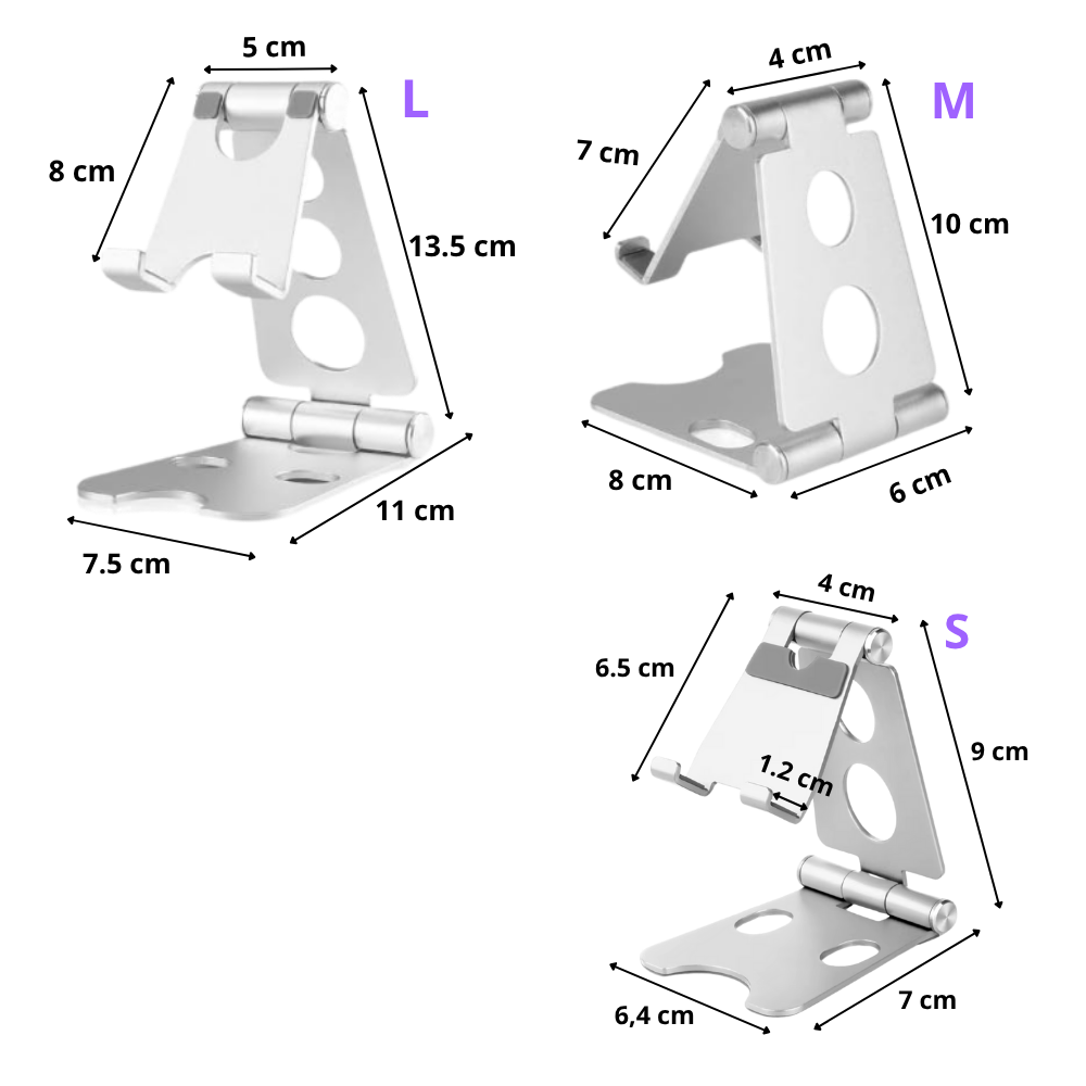NO LONGER PRODUCING Support de téléphone pivotant et pliable