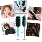 Brosse démêlante et définissante pour boucles