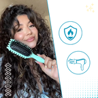 Brosse démêlante et définissante pour boucles